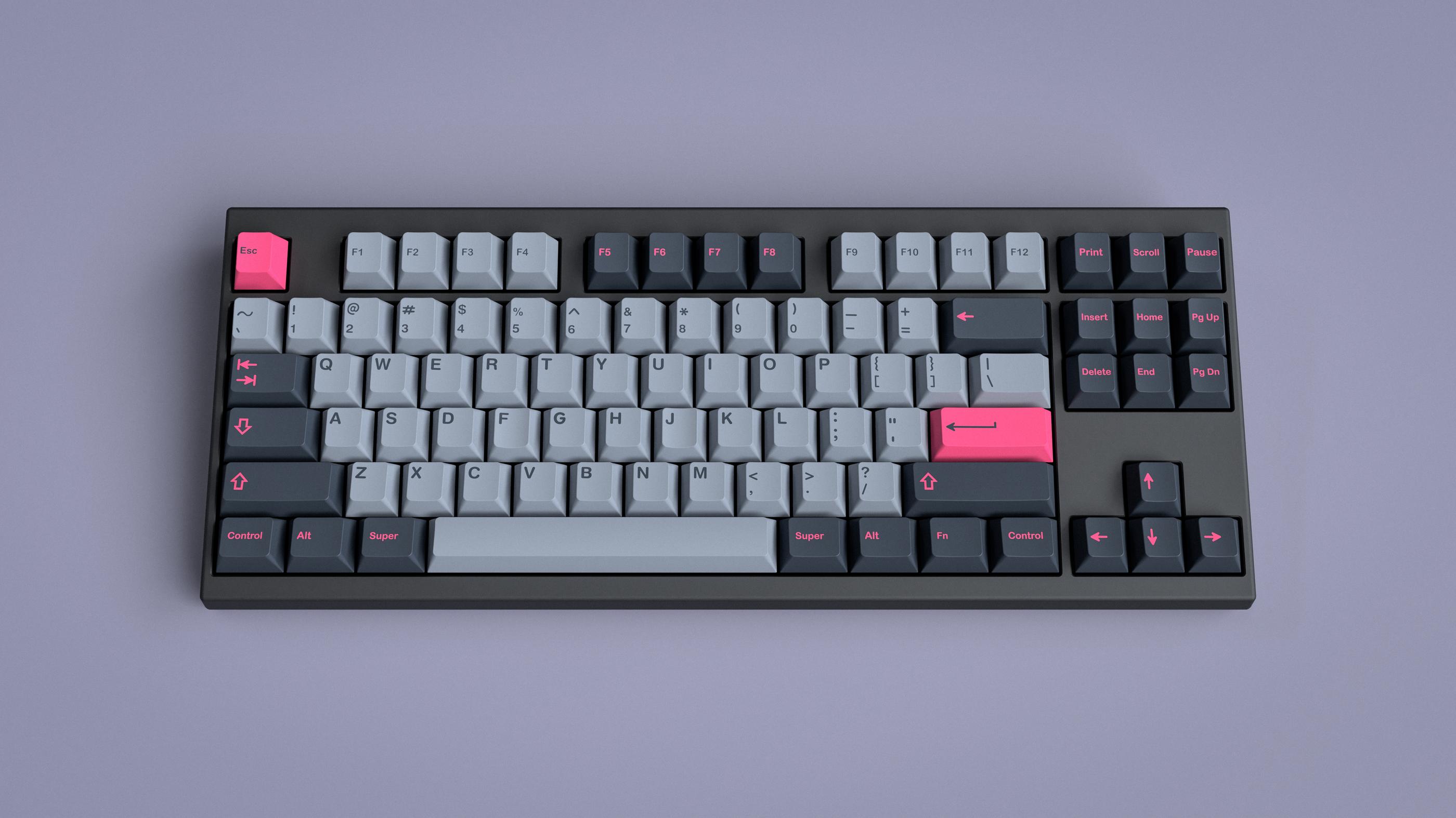 GMK 8008 2 BL00 Kit Keycap ABS Doppio Scatto, Layout QWERTY Inglese, Nuovo Sigillato
